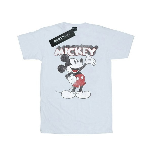 Disney Mens Mickey Mouse Presents T-Shirt - White