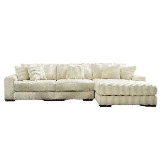 Snug Furniture Jumbo Cord 3 Piece Modular Sofa Right Hand