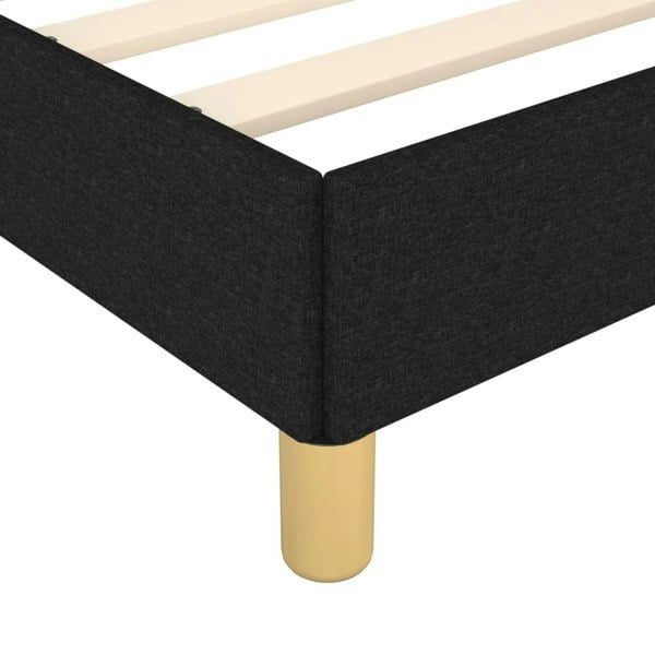 Berkfield Bed Frame with Headboard Black 180x200cm 6FT Super King Fabric