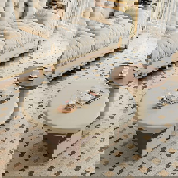 Rit Concept Dinh Nesting Round Coffee Table Set With Storage