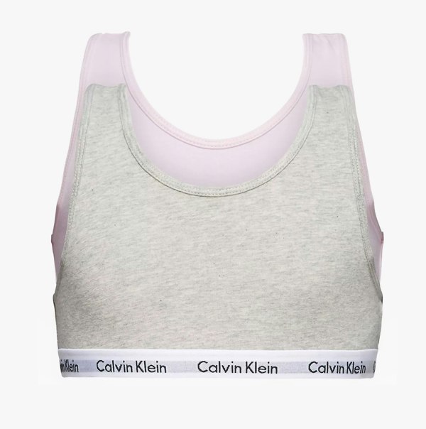 Calvin Klein BRALETTE 2 Pack Girls Bra Grey Heather/Unique