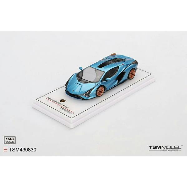 MCSlots Lamborghini Sian FKP 37 Blu Aegir 1:43 Scale TSM430830