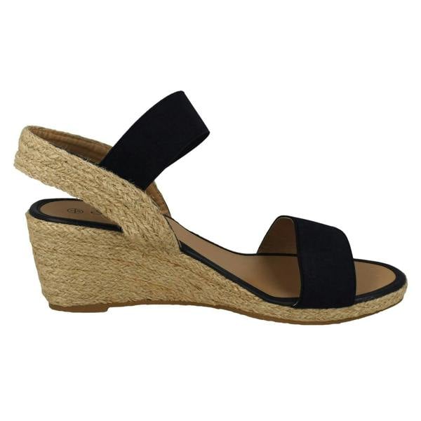 Savannah Womens Savannah Slip On Wedge Heeled Sandal F2297