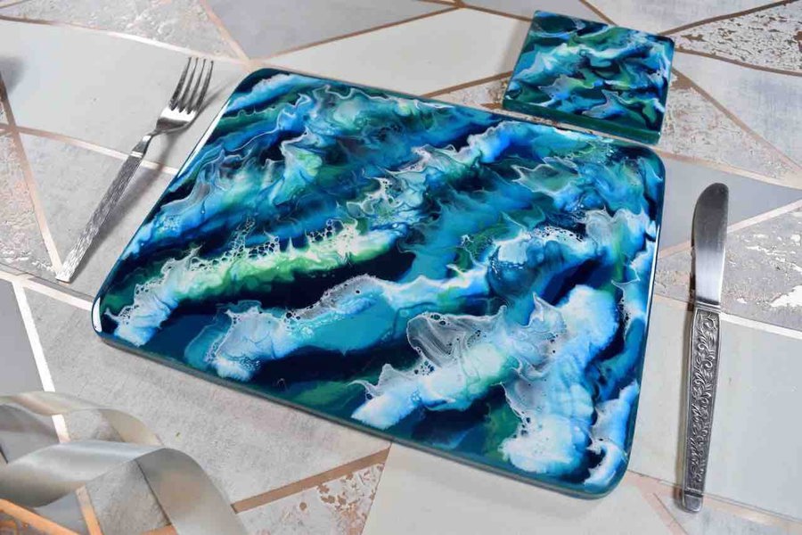 Kate Chesters Art Ocean Art Placemats and Coasters - Heat Resistant