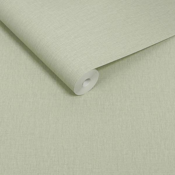 Next Sage Linen Look Wallpaper