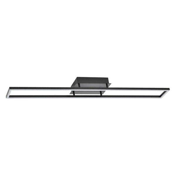 Brushed Black LED Ceiling Strip Light Fitting - Ideal for Kitchens Image 1
