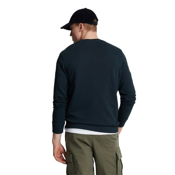 Lyle & Scott Mens Crew Neck Long-Sleeved Sweatshirt - Dark Navy