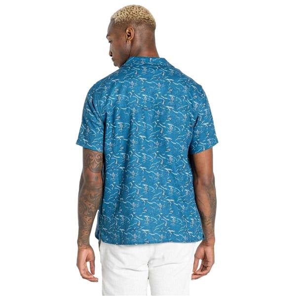 Craghoppers Mens Hula Cactus Regular Shirt - Poseidon Blue - 
