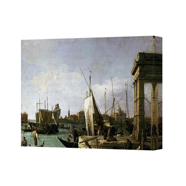 Benjamin Tate Design Harbor Scene Canvas Art With Ships Seascape 1929 Print