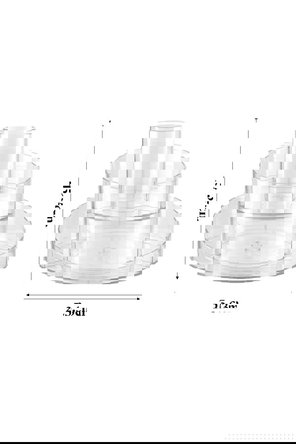 Living and Home Makeup Organizer Spinning Round Turntable Cosmetics Storage Tray