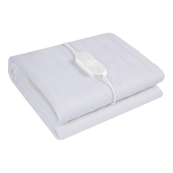 Igenix Digital Heated Underblanket, Polyester, 1-9hr Timer, Machine Washable, White