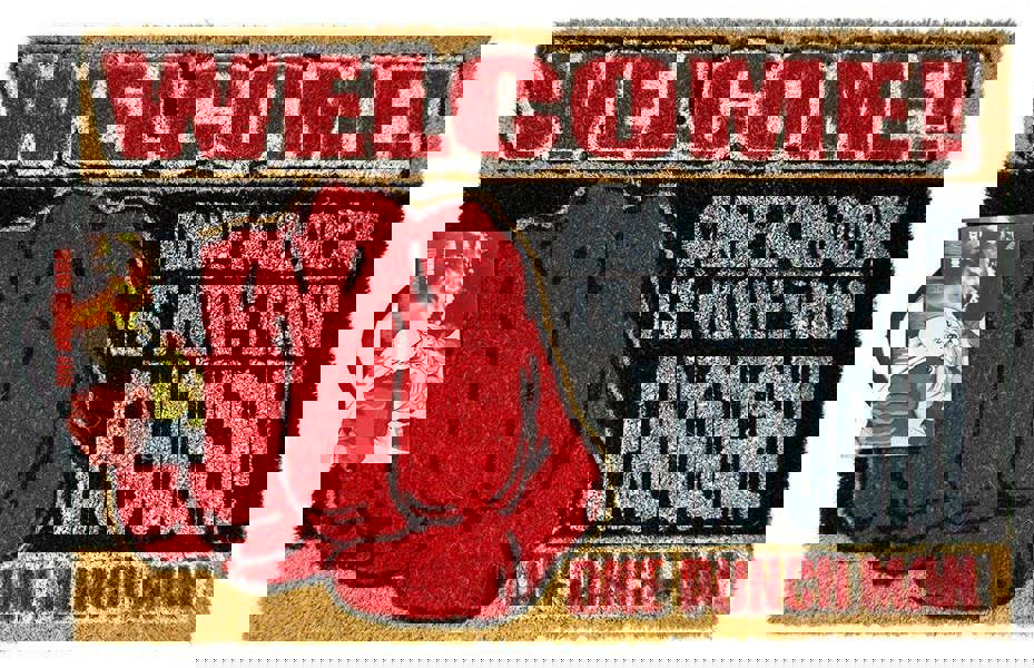 Vanilla Underground One Punch Man Unisex Red Coir Door Mat (One Size)