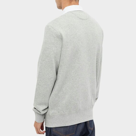 Ralph Lauren Kangaroo Pocket Jersey Rugby Shirt Andover Heather Grey
