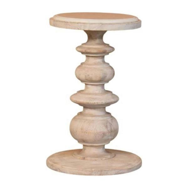 Artisan Furniture Solid Wood The Bellis Marble Accent Table