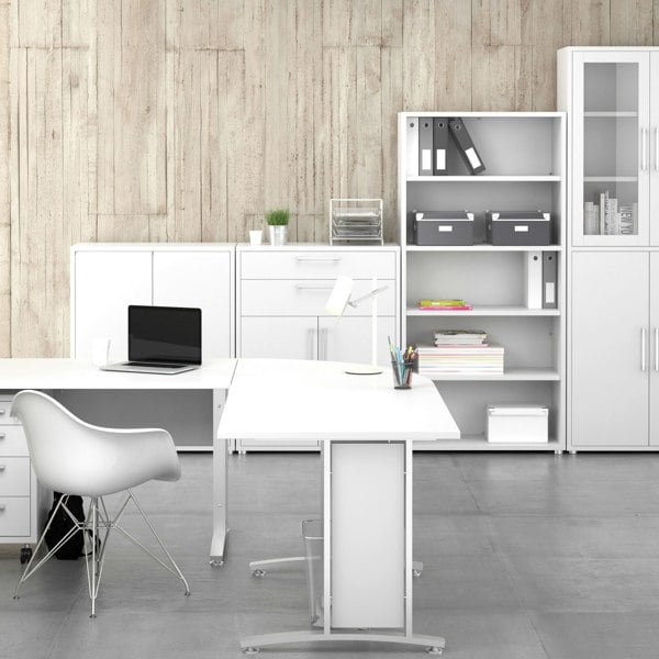 Furniture To Go Prima Bookcase 4 Shelves in White