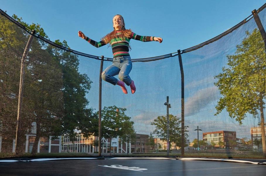 10ft Salta Black Round Premium Edition Trampoline with Enclosure
