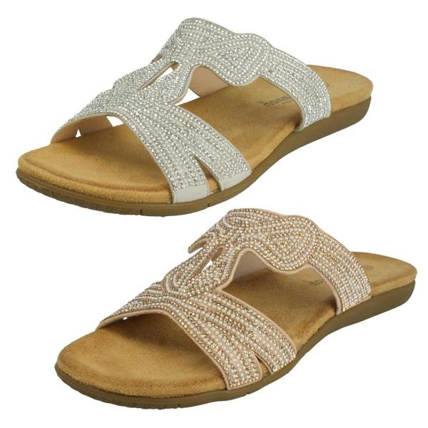 Savannah Ladies Savannah Flat Sandals F00470