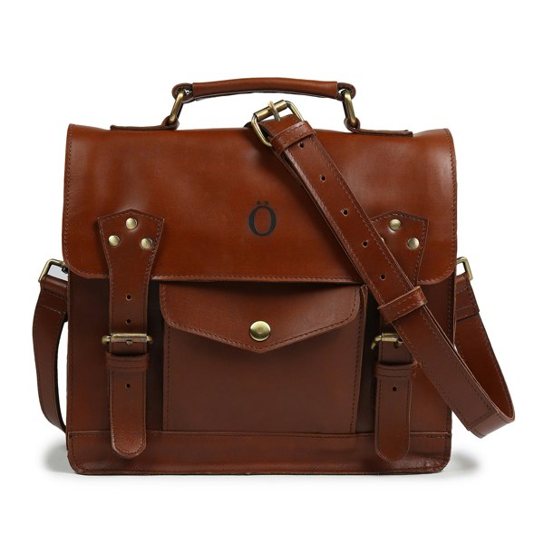 Dötch Club Emily Leather Satchel Bag - Brown