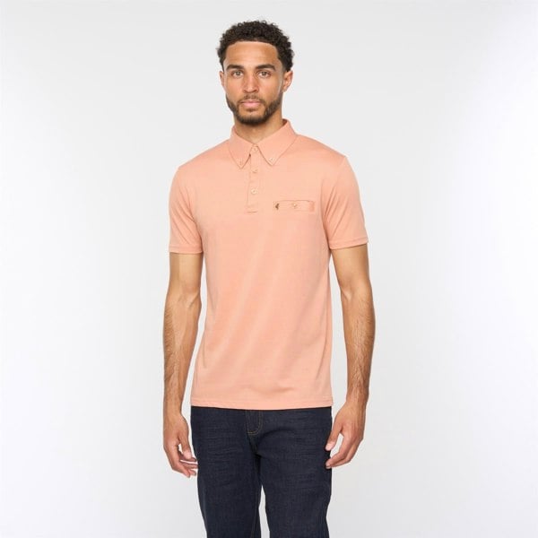 Gabicci V54GX18 Mens Ladro Jersey Polo Shirt Gabicci Vintage - PEACH