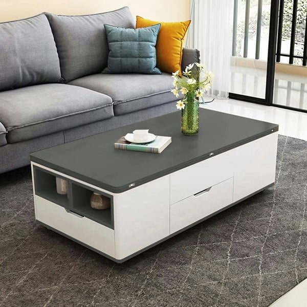 Weilai Concept Ruby Lift Top Coffee Table, Multi-Functional Foldable Coffee Table