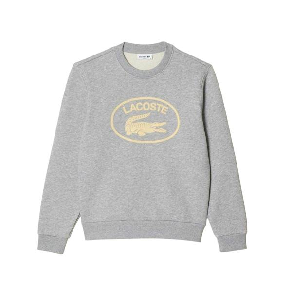 Lacoste Womens/Ladies Organic Cotton Loose Fit Sweatshirt - Grey - 