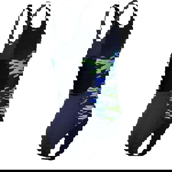 Speedo Girls Hyperboom Splice Muscleback Swimsuit - Blue/Green