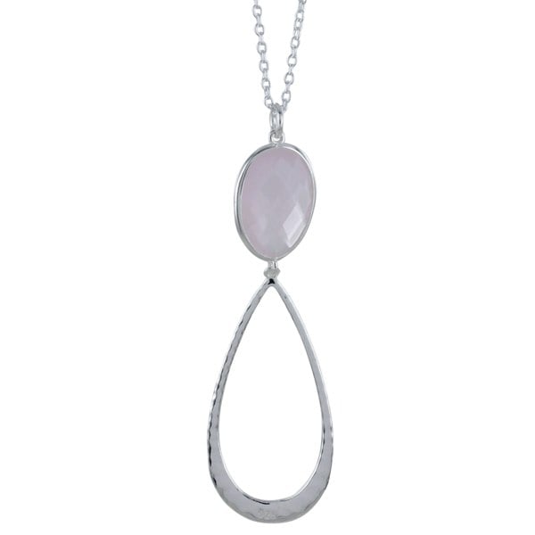 Sterling Silver Candy Drop Stone Necklace - Reeves & Reeves