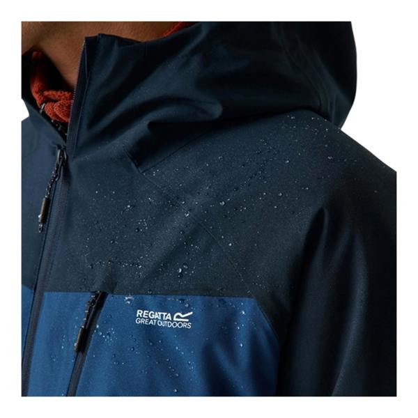 Regatta Mens Highton Two Tone Waterproof Stretch Insulated Jacket - Aviator Blue/Navy - 