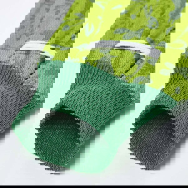 HOMESCAPES Children's Gardening Gloves with Green Floral Design