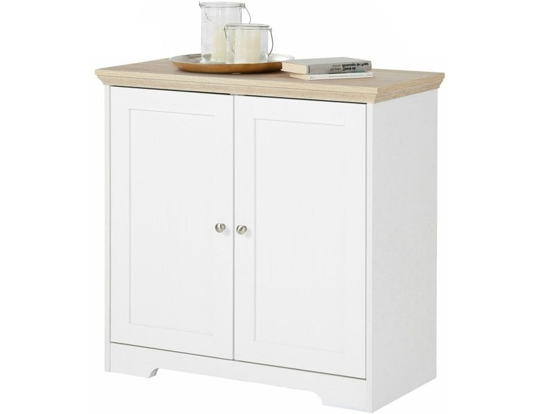 Dorel Home Cassie Lowboard with 2 doors in Oak/Oak