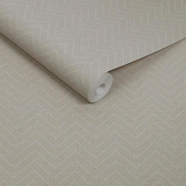 Abigail Ahern Herringbone Weave Wallpaper | Pebble