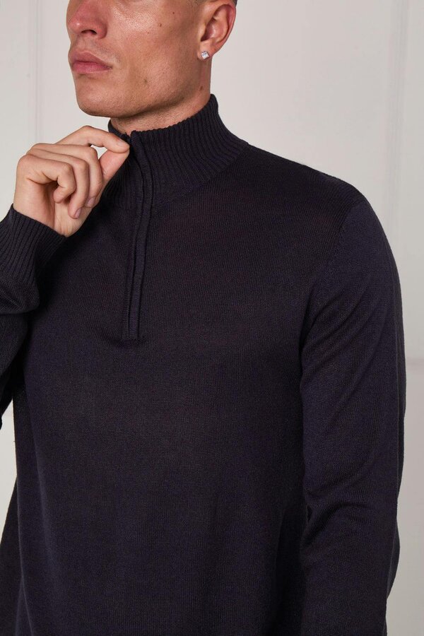 Half Zip Knit Jumper