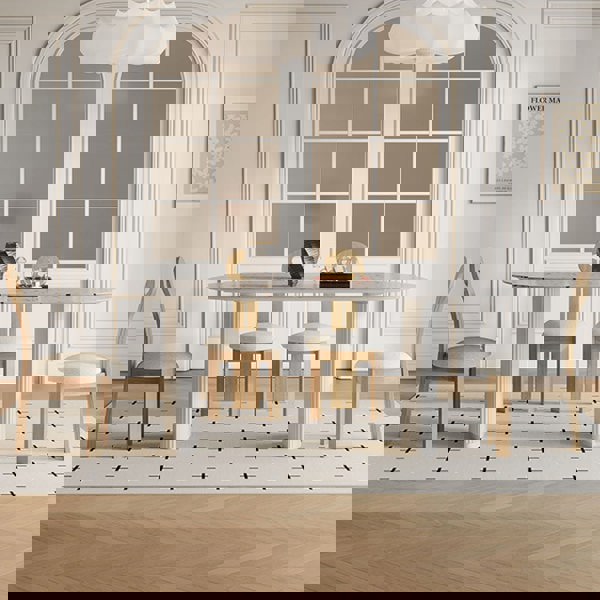 Humphry Dining Table, Terrazzo, White-Rit Concept-Rit Concept