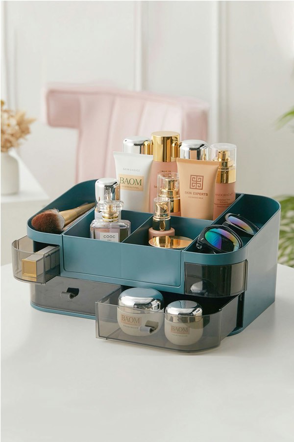 Living and Home Cosmetic Organizer Makeup Storage Desktop Storage Drawers For Home