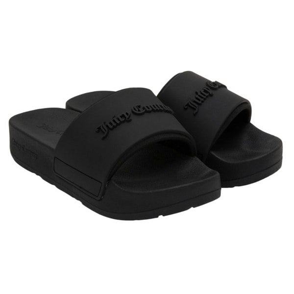Juicy Couture Womens/Ladies Breanna Stacked Sliders - Black