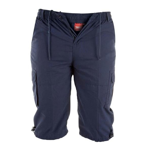 Duke Mens D555 Mason Kingsize Cargo Shorts - Navy - 