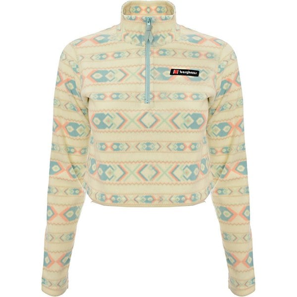 Berghaus Womens Prism Cropped 1/2 Ziptie Dye in Green