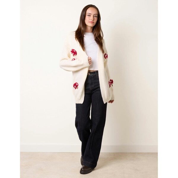 Blue Vanilla Mushroom Knit Cardigan