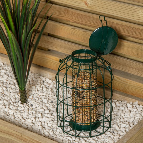 Samuel Alexander Pack of 5 Wild Bird Hanging Nut Feeder with Squirrel Guard