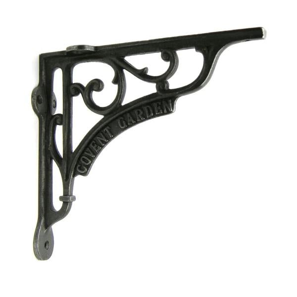 Pair of Antique Cast Iron 'Covent Garden' Victorian Style Shelf Brackets 