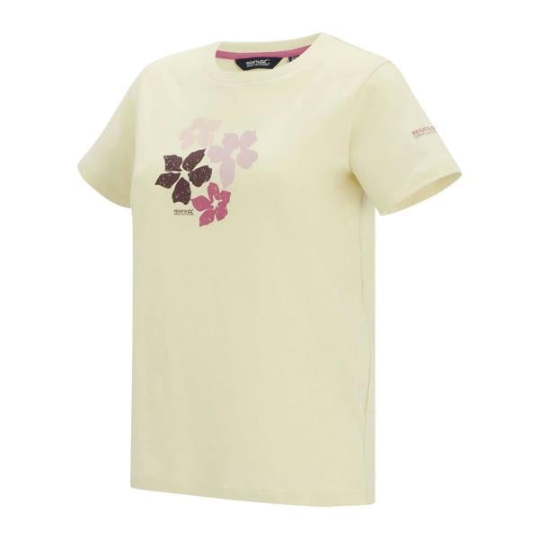 Regatta Womens/Ladies Filandra VX Shadow Flower T-Shirt - Light Vanilla - 