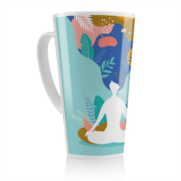 Benjamin Tate Design mindfulness, meditation and yoga Designer Latte Mug