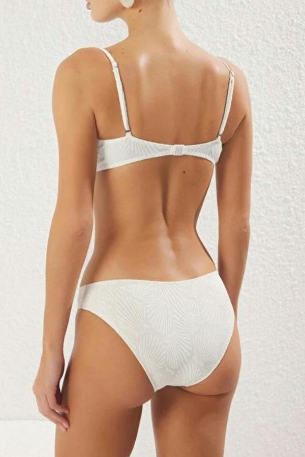 WOVCOR Strapless Padded Regular Waist Bikini Set