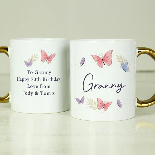 Abode Home & Gifts Personalised Butterfly Mother's Day Mug
