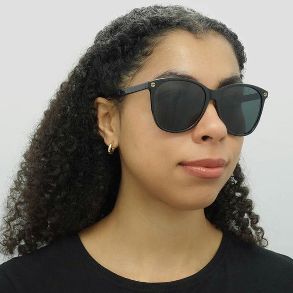Gucci Sunglasses GG0024S 001 Black Grey
