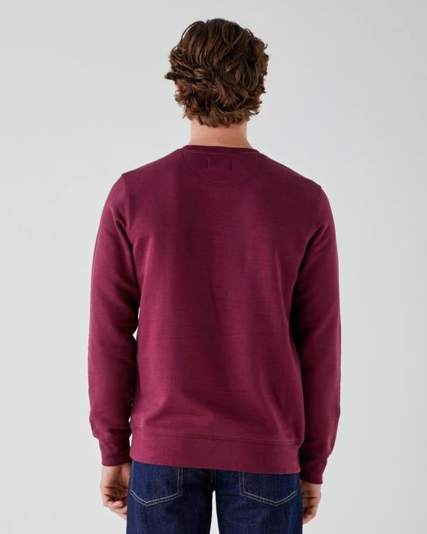 British Boxers Men's Laid-Back Sweatshirt – Dark Plum