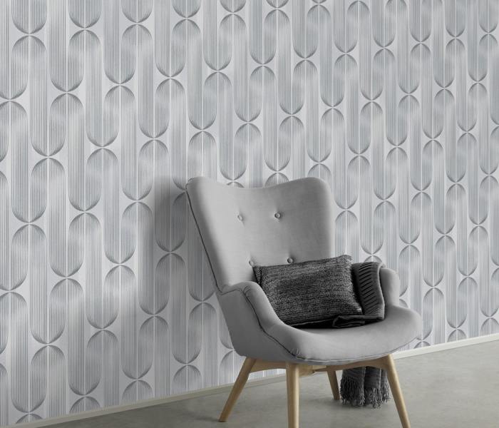 Elle Decoration By Erismann Orbit Lines Geometric Wallpaper