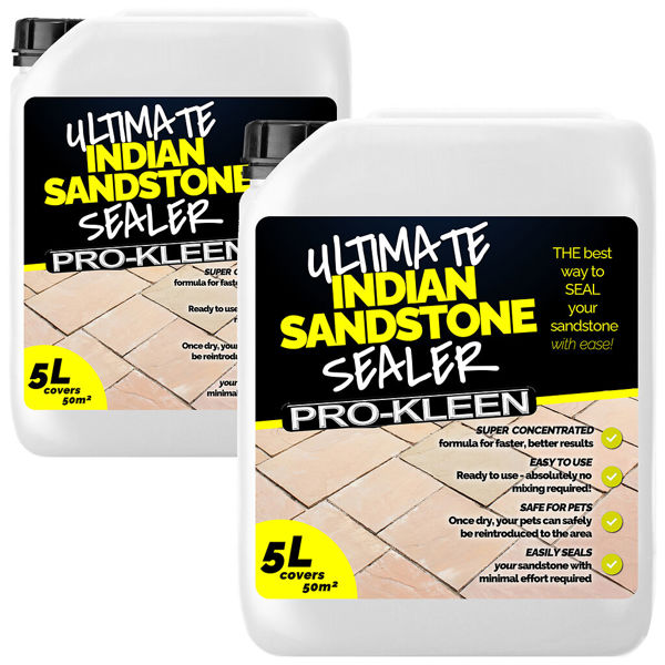 ProKleen Pro-Kleen Ultimate Indian Sandstone Sealer 10L - Protects Against Weathering, Stains, Oil & Grease