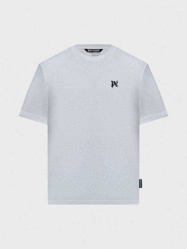 Palm Angels Logo Monogram Shirt Light Grey - Supplied FashionPalm Angels