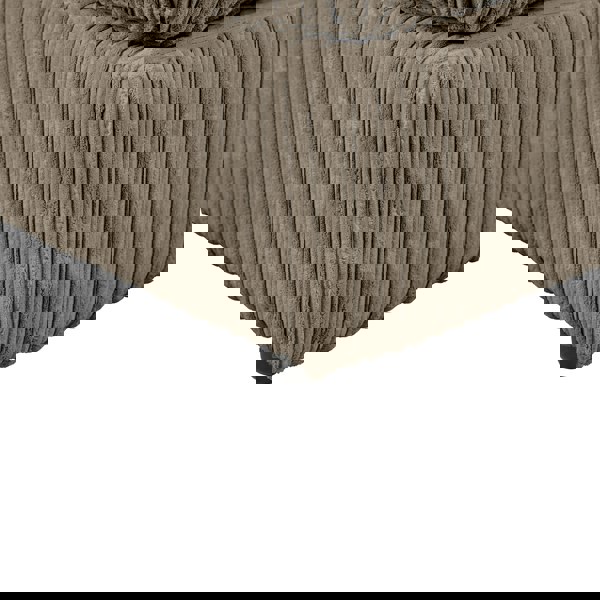 SQUAREBOXX Dylan Jumbo Cord Fabric Footstool in Coffee